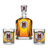 Mississippi State Baseball Logo Capitol Decanter with 2 Glasses