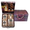 2026 Michigan Basketball Championship Capitol Decanter and 2 Glasses w/ Chest Box