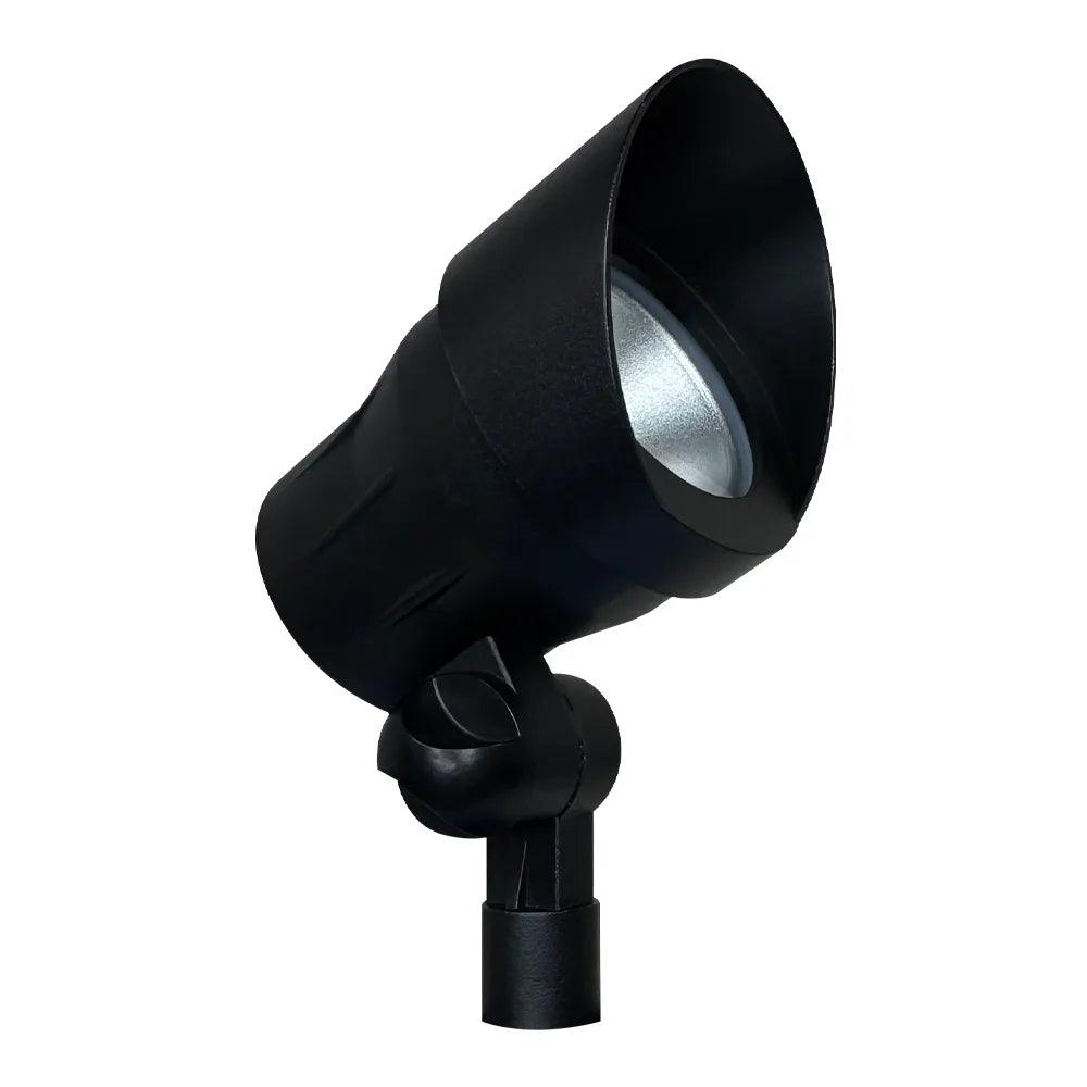 CD45 Black 3000K Warm White Integrated LED 12V Low Voltage Directional Up Light Outdoor Aluminum Spotlight