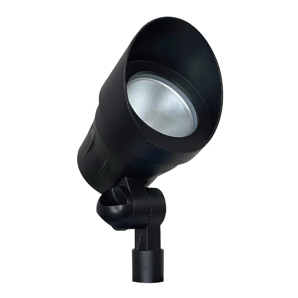 CD45 Black 3000K Warm White Integrated LED 12V Low Voltage Directional Up Light Outdoor Aluminum Spotlight