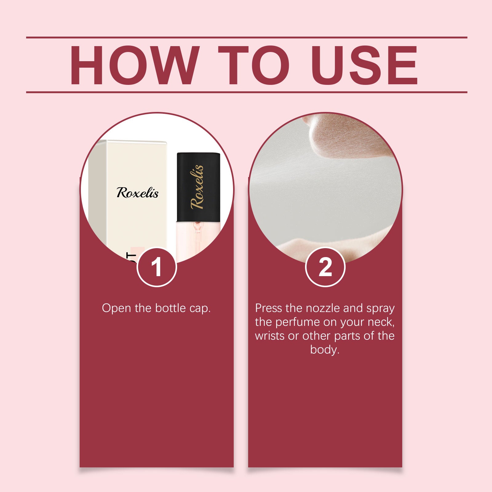 Elegant Perfume, Lasting Fragrance Portable Bergamot Rose Elegant And Fresh Exudes A Niche Aroma