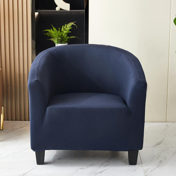 Elastic solid color semi-circular sofa cover, internet cafe, sand caf é, hotel leisure booth, all inclusive, single sofa chair cover