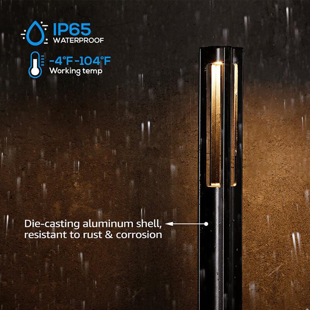 ALP53 6, 10 and 12-Pack Low Voltage Aluminum Pathway Lights Package Cast Aluminum, 3W 12V AC/DC LED Walkway Lighting