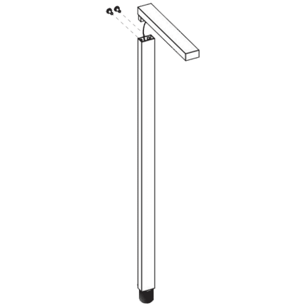 CDPA57 12V Low Voltage Aluminum LED Rectangular Bollard Aluminum Path Light
