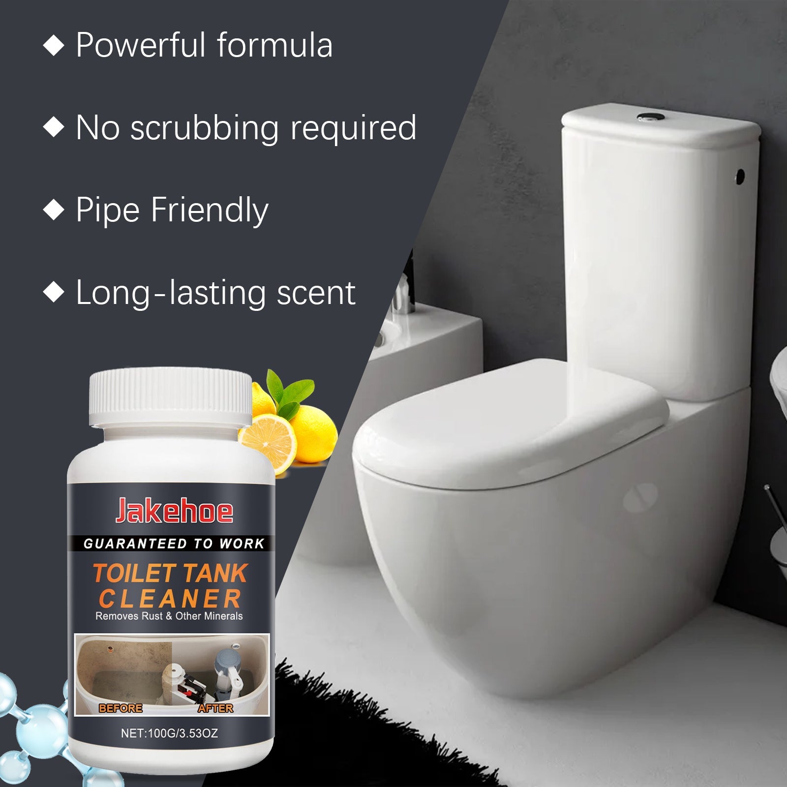 Toilet Tank Cleaner, Toilet Toilet Decontamination Deodorization Deodorization Dirt Cleaning Agent