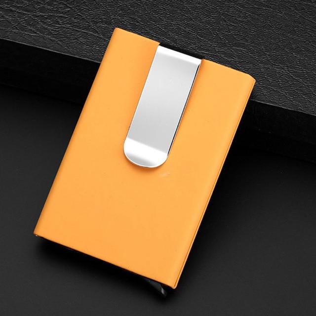 Men's Wallets Credit card holder Automatic card sets business aluminum wallet card sets cash clip holder