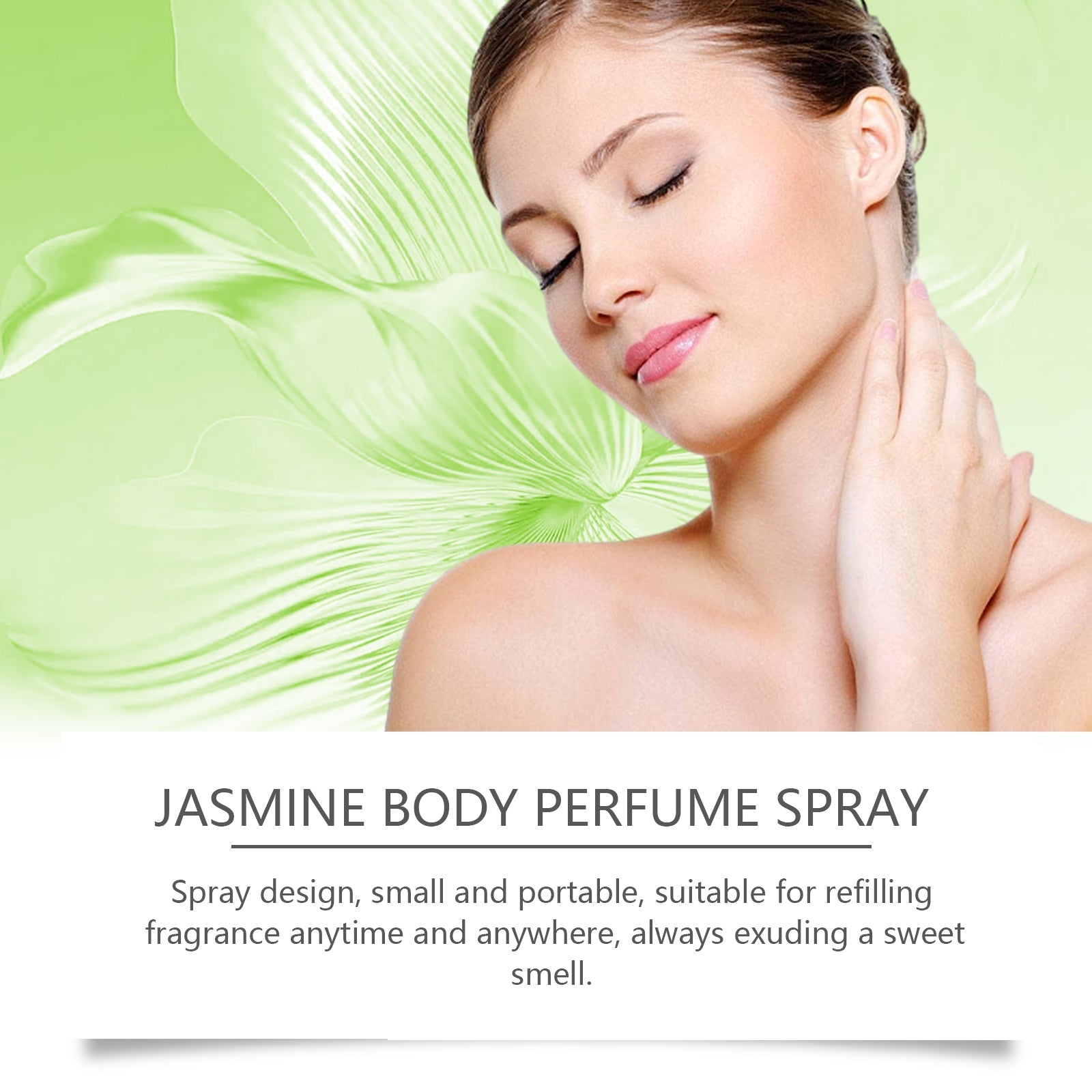 Jasmine Body Perfume Spray, Refreshes And Moisturizes Skin Lightly With A Fragrant Jasmine Fragrance