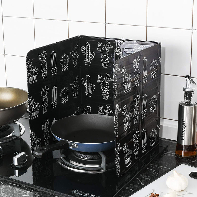 Kitchen Oil-Proof Baffle Thickened Aluminum Foil Insulation Oil-Proof Stove Cooking Cooking Oil-Fume Clapboard Oil-Proof Baffle