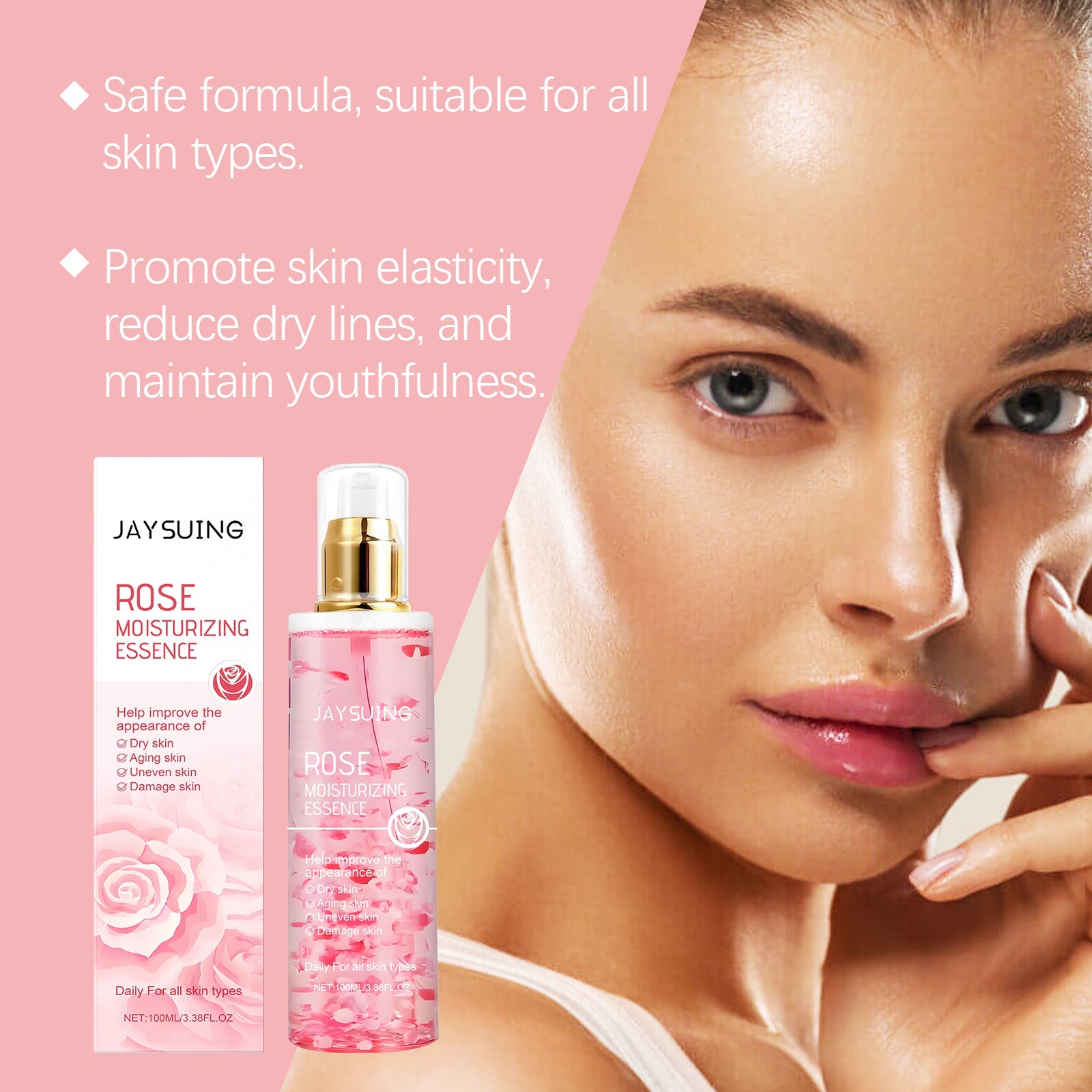 Rose Moisturizing Essence Hydrating And Nourishing Facial Skin Moisturizing Essence