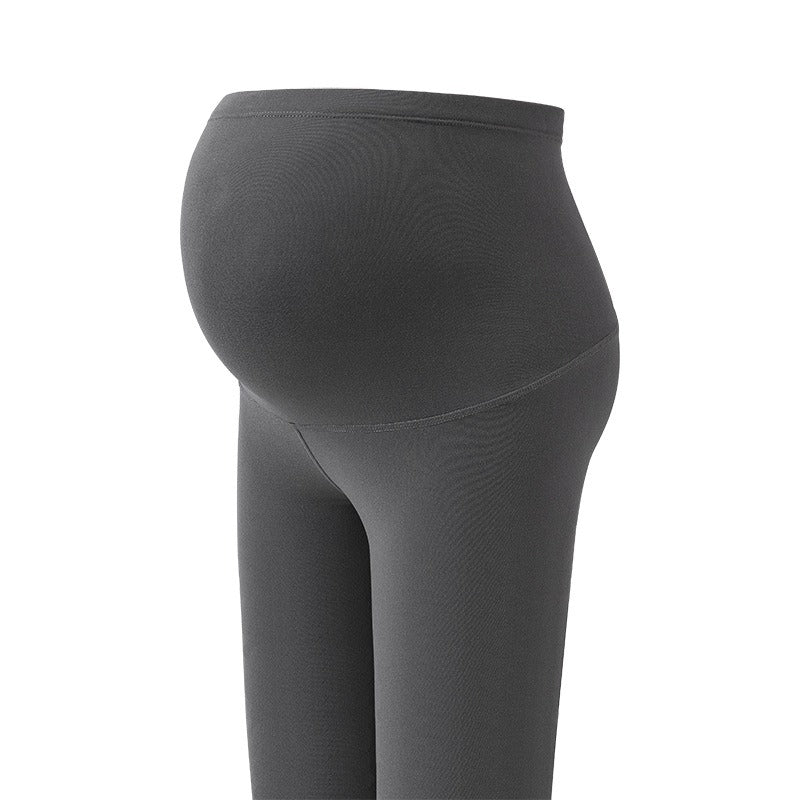 Pregnant Women's Shark Pants Do Not Drop Off Leggings Double Sided Brushed Large Size 100kg High Waist Hip Lifting Barbie Pants