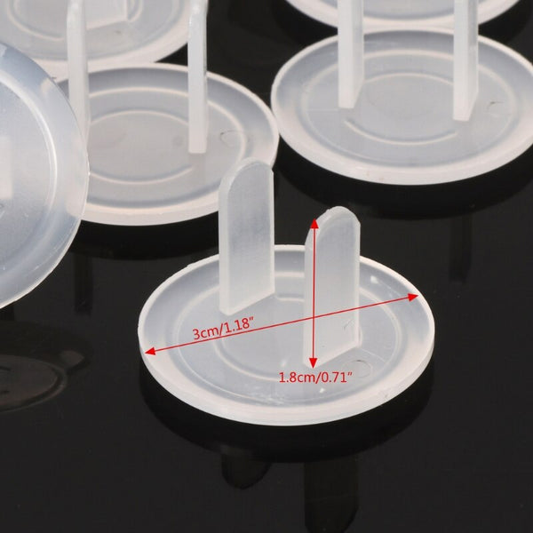 10pcs US Child Safety Electrical Outlet Cover Plugs for Power Socket Guard Baby Protection Anti Electric Shock Rotate Protector