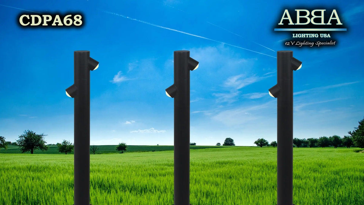 CDPA68 6W LED Bi Directional Bollard Aluminum Path Light 12V Low Voltage Outdoor Landscape Lighting