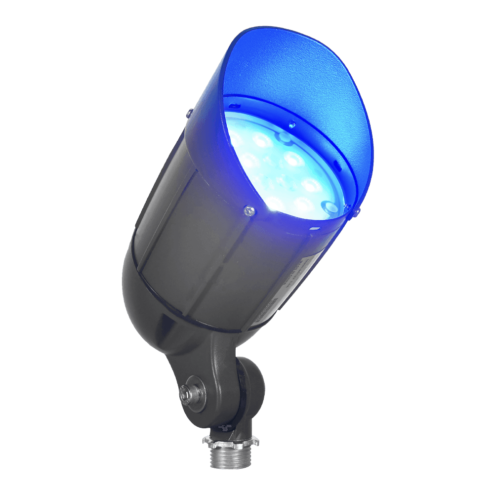 CDRA12 12W 12V Low Voltage Smart Bluetooth RGBW Narrow Beam Directional Outdoor Landscape Aluminum Spotlight with Remote Control