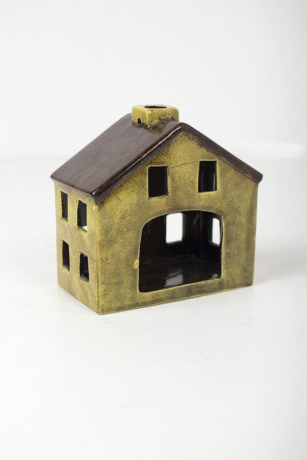 SET OF SIX CERAMIC VILLAGE - ONE EACH DESIGN