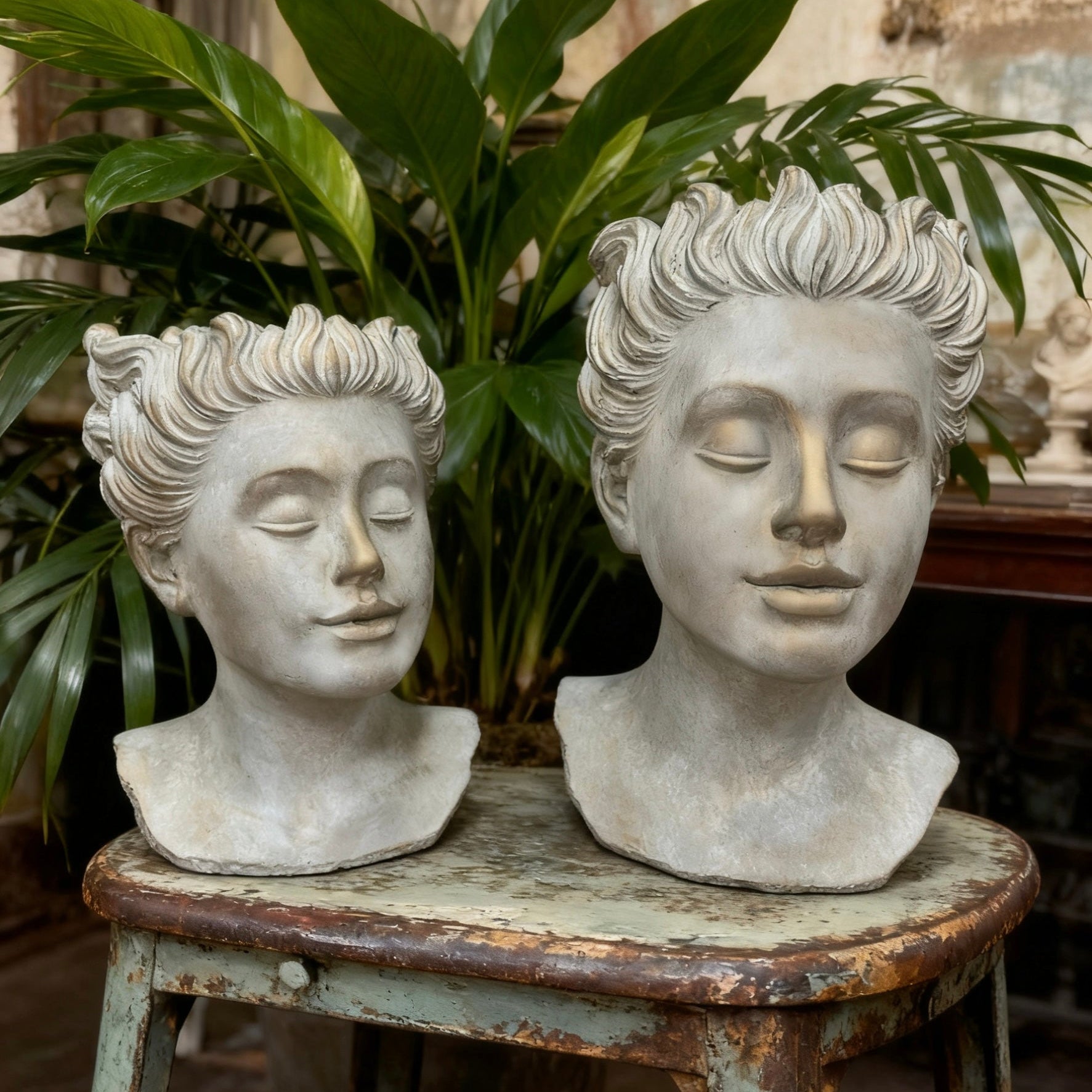 Roman Bust Planter