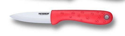 CERAMIC KNIFE: Red soft touch handle; White Ceramic Blade ... 3