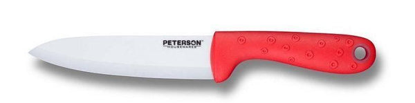 CERAMIC KNIFE: Red soft touch handle; White Ceramic Blade ... 6
