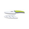 CERAMIC KNIFE: Green+Grey soft touch handle; White Ceramic Blade ... 6