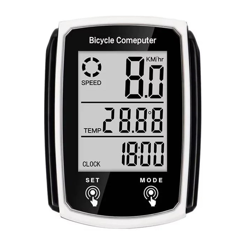 Wired LCD Digital Bicycle Computer - Speedometer and Odometer with Backlight, a Must - have Bike Accessory