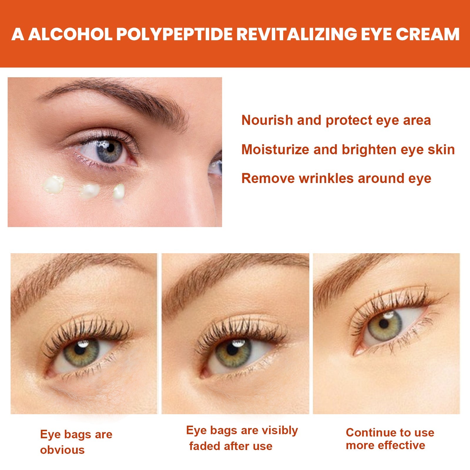 A Alcohol Eye Cream, Firming Eye Area Improving Dark Circles And Bags Moisturizing Anti-wrinkle Cream