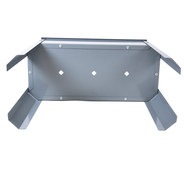 Elevated garden bed, metal elevated outdoor flowerpot box, suitable for backyard and terrace, large flowerpot Grey + Steel