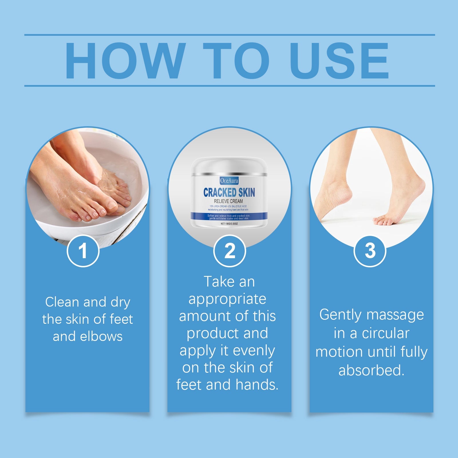 Hand And Foot Care Moisturizer Moisturizes Elbows, Heel Massage, Foot Care And Skin Care Foot Care Cream