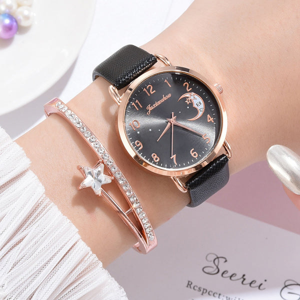 Women Watches Luxury Leather Band Watch Dress Clock Lady Wrist Watch