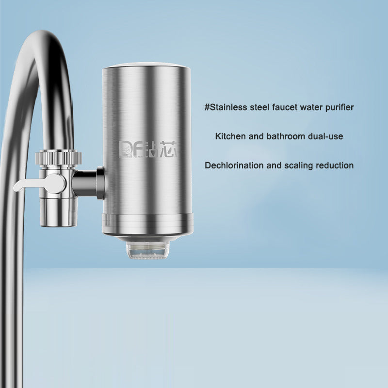 Faucet water purifier household 304 stainless steel new detachable washable tap water filter live streaming source water purifie