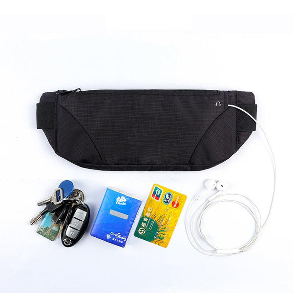 Sports waist bag, running phone waist bag, outdoor mountaineering tactical bag, invisible close fitting waterproof waist bag