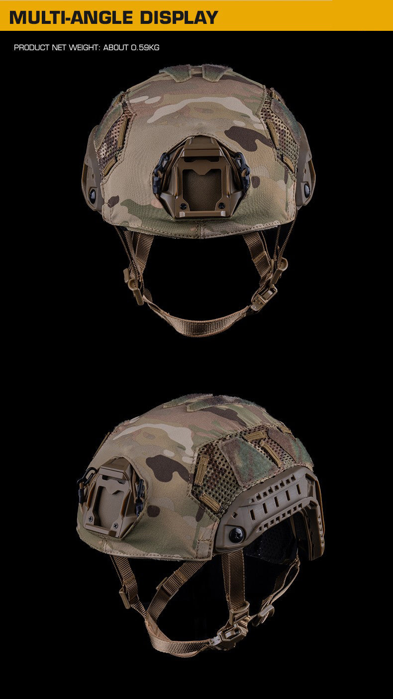 FAST SF Ultra-high Cut Camouflage Helmet Cover (Medium Size, M)
