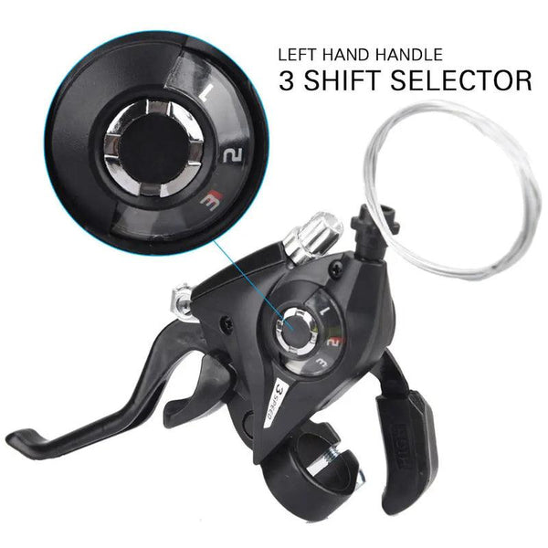 Bike Derailleurs 3x7 21 Speed Switch MTB Bicycle Shifter Levers Brake with Shift Cable Cycling Disc Handle for Bike Trekking