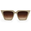 The CEO - Sustainable Nude Frame Brown Lens Cateye Sunglasses