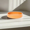 Cerro | 10.5" Round Cedar & Leather Tray - Black