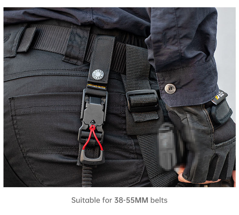 Func. tool rope, equip. tools, phone anti-loss hooks, bag & pant dec. ropes