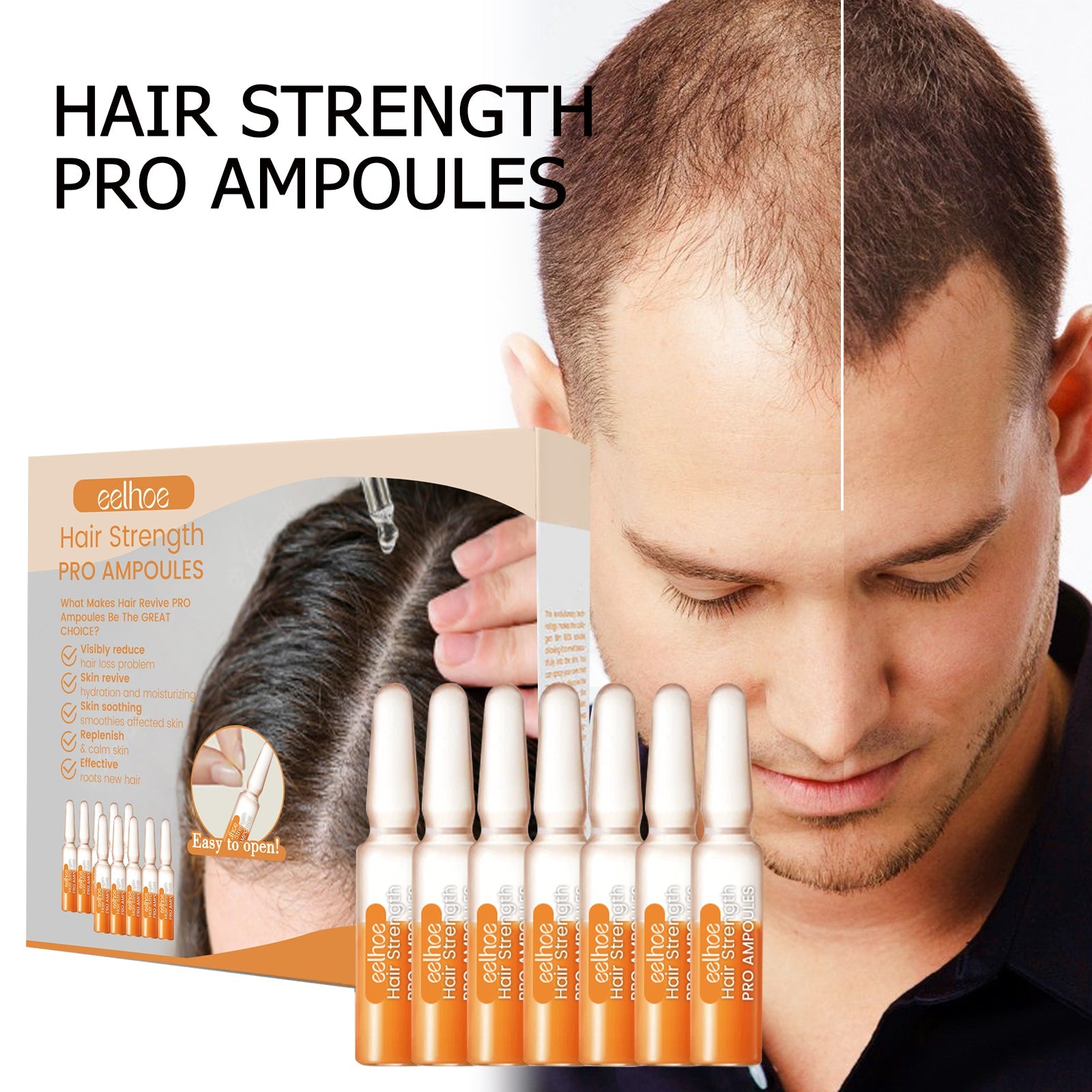 Mypa Ampoule, Strengthen And Repair Hair, Prevent Hair Loss, Strengthen Hair Root And Thicken Hair And Scalp Massage Solution