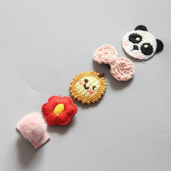 Children's Girls Hair Clip Headwear Crown Korean Little Princess Hair Ornaments Baby Hair Clip Set