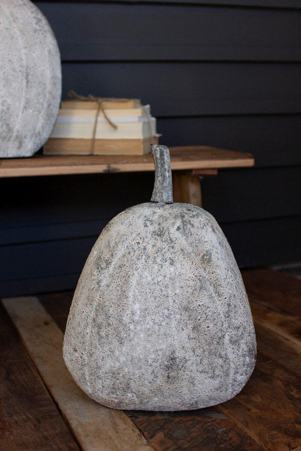 SET OF THREE RUSTIC METAL PUMPKINS SCULPTURE
