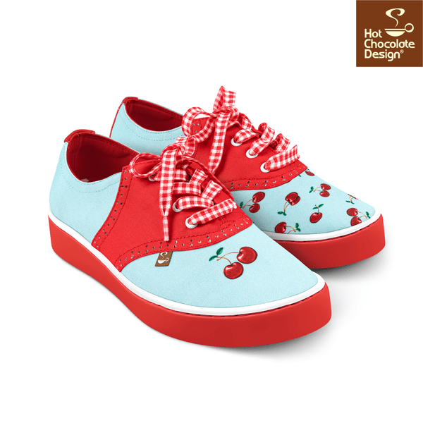 Hot Chocolate Design - Cherry Blue Sneakers - LAST PAIR US12!