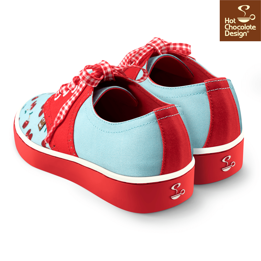 Hot Chocolate Design - Cherry Blue Sneakers - LAST PAIR US12!