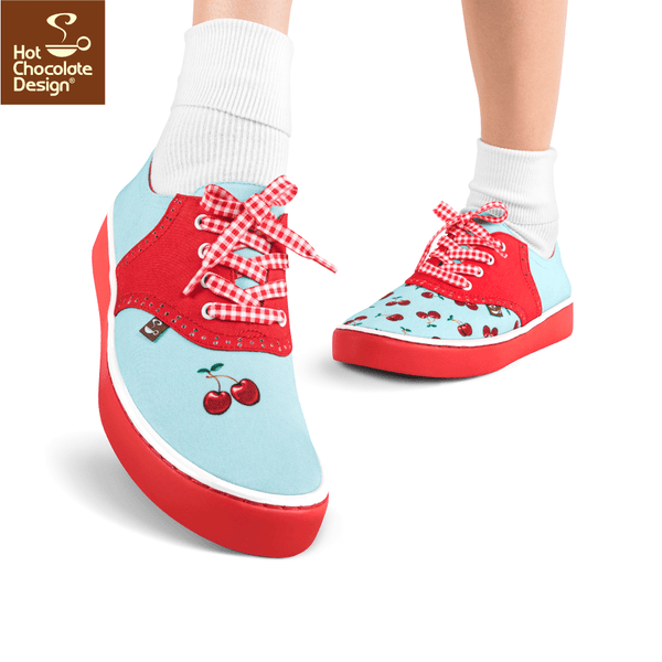 Hot Chocolate Design - Cherry Blue Sneakers - LAST PAIR US12!