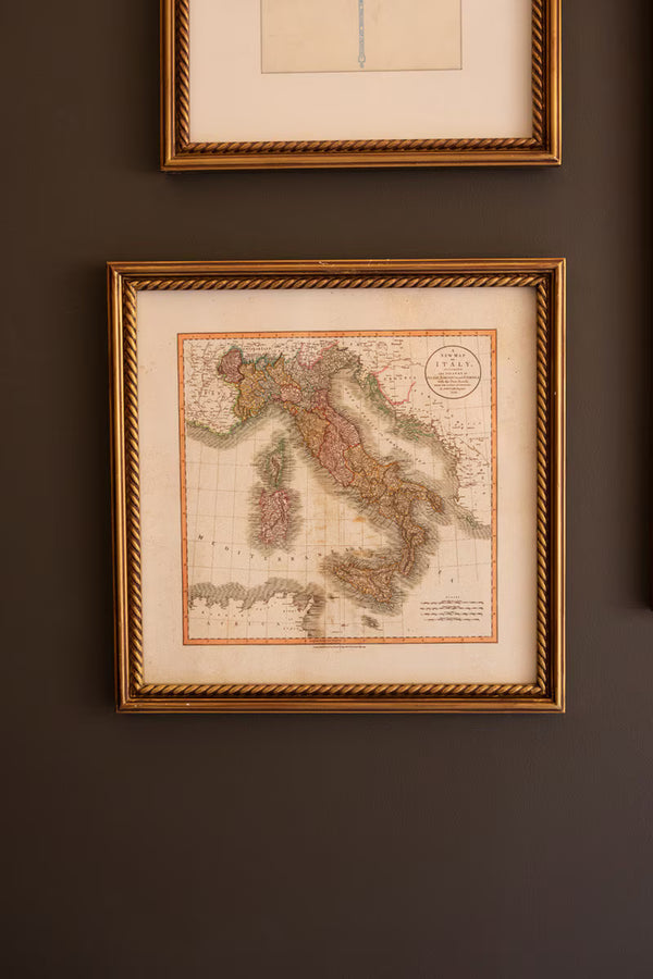 SET 5 MIXED FRAMED EUROPE GALLERY WALL PRINTS UNDER GLASS