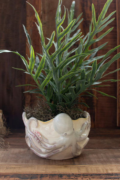 CERAMIC OCTOPUS VASE