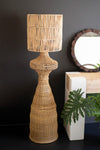 RATTAN FLOOR LAMP WITH SHADE - 60