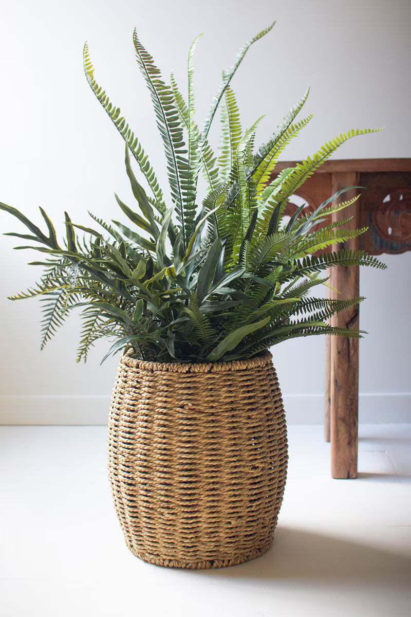 WOVEN VINE POOF/STOOL