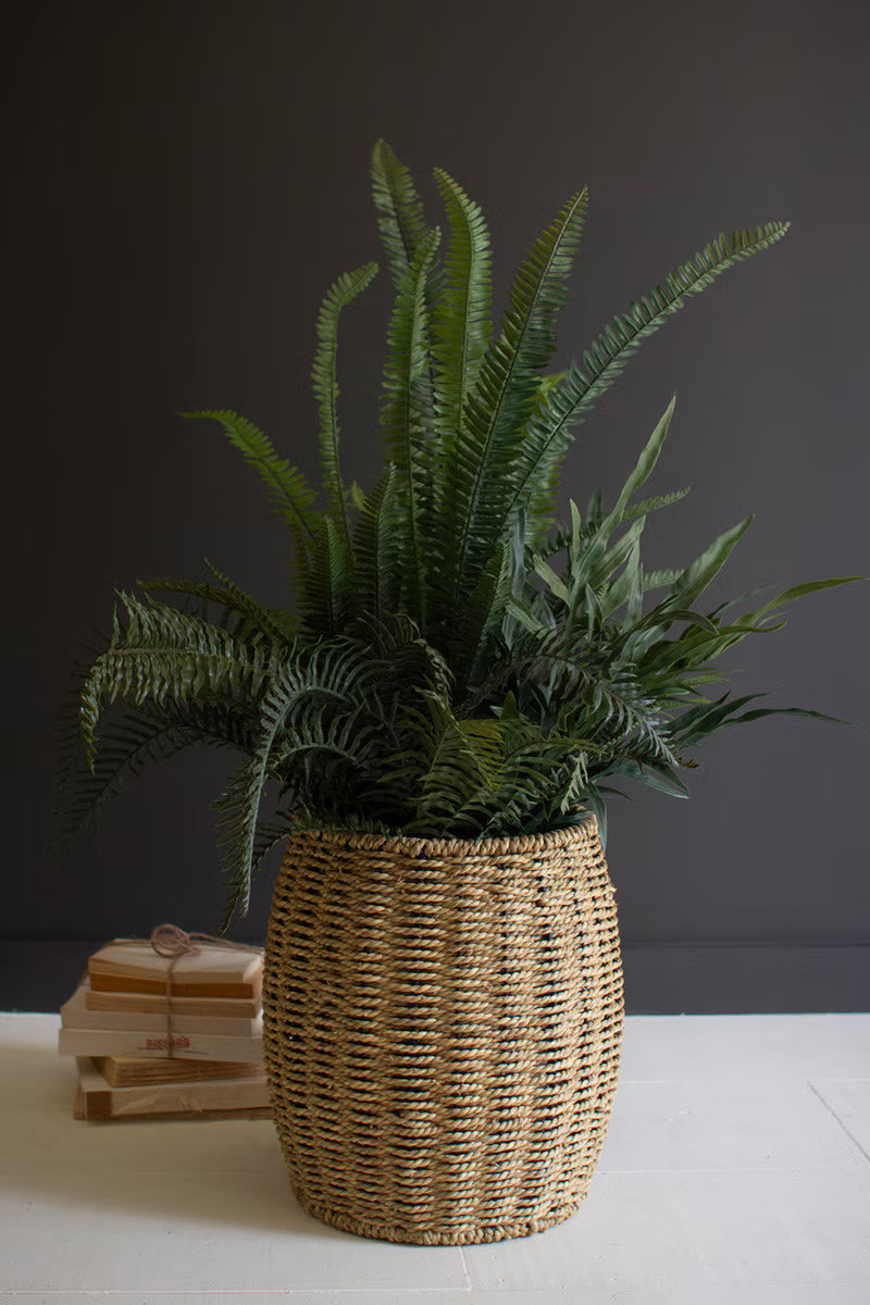 WOVEN VINE POOF/STOOL