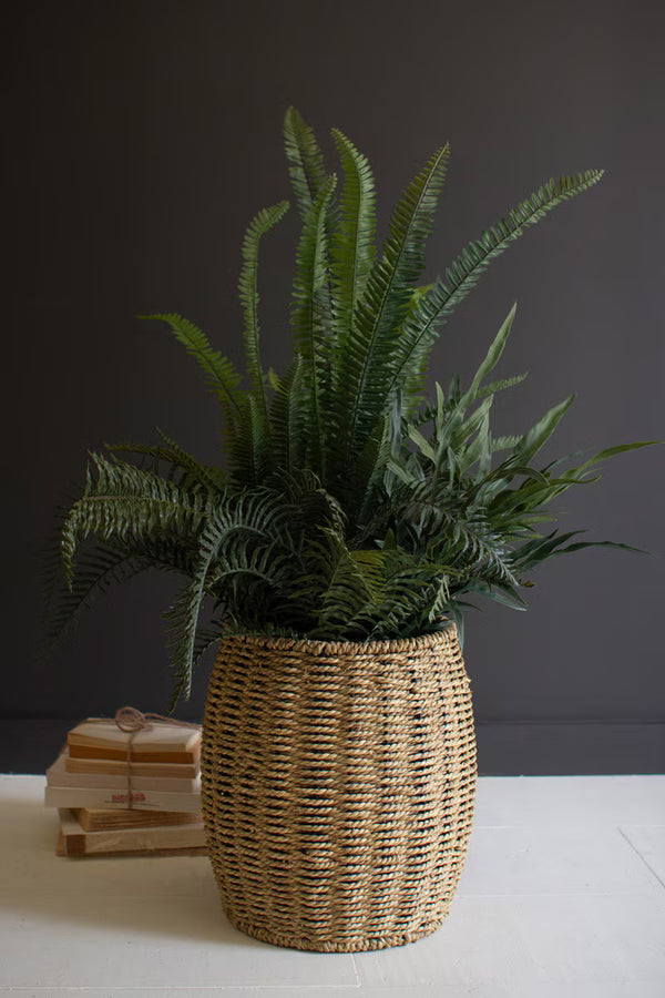 WOVEN VINE POOF/STOOL