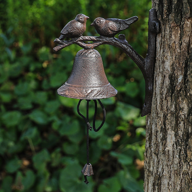 Cast Iron Double Bird  Bell VagabondVintage