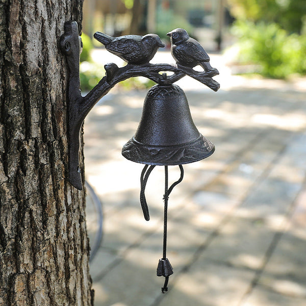 Cast Iron Double Bird  Bell VagabondVintage