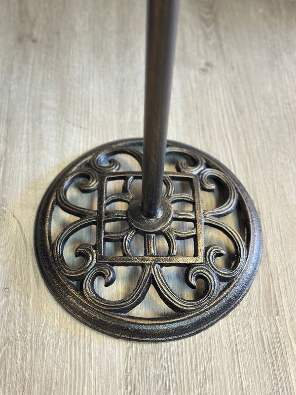 Metal Pedestal Chalkboard with Bird Accents