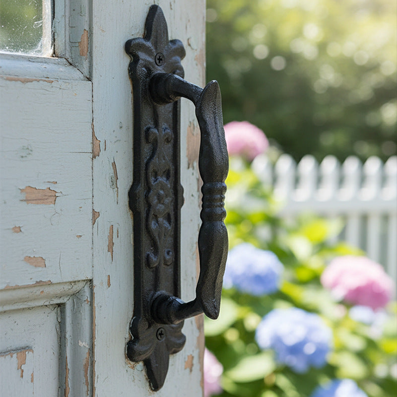 Ornate Cast Iron Door Pull Handle